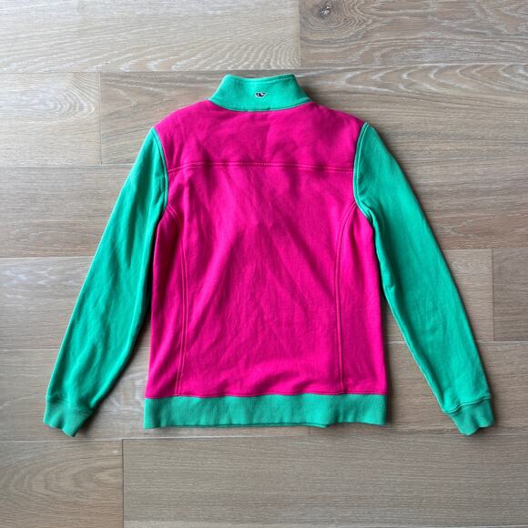 Vineyard Vines Shep 1/4 Zip Pullover Watermelon Medium - Picture 3 of 4